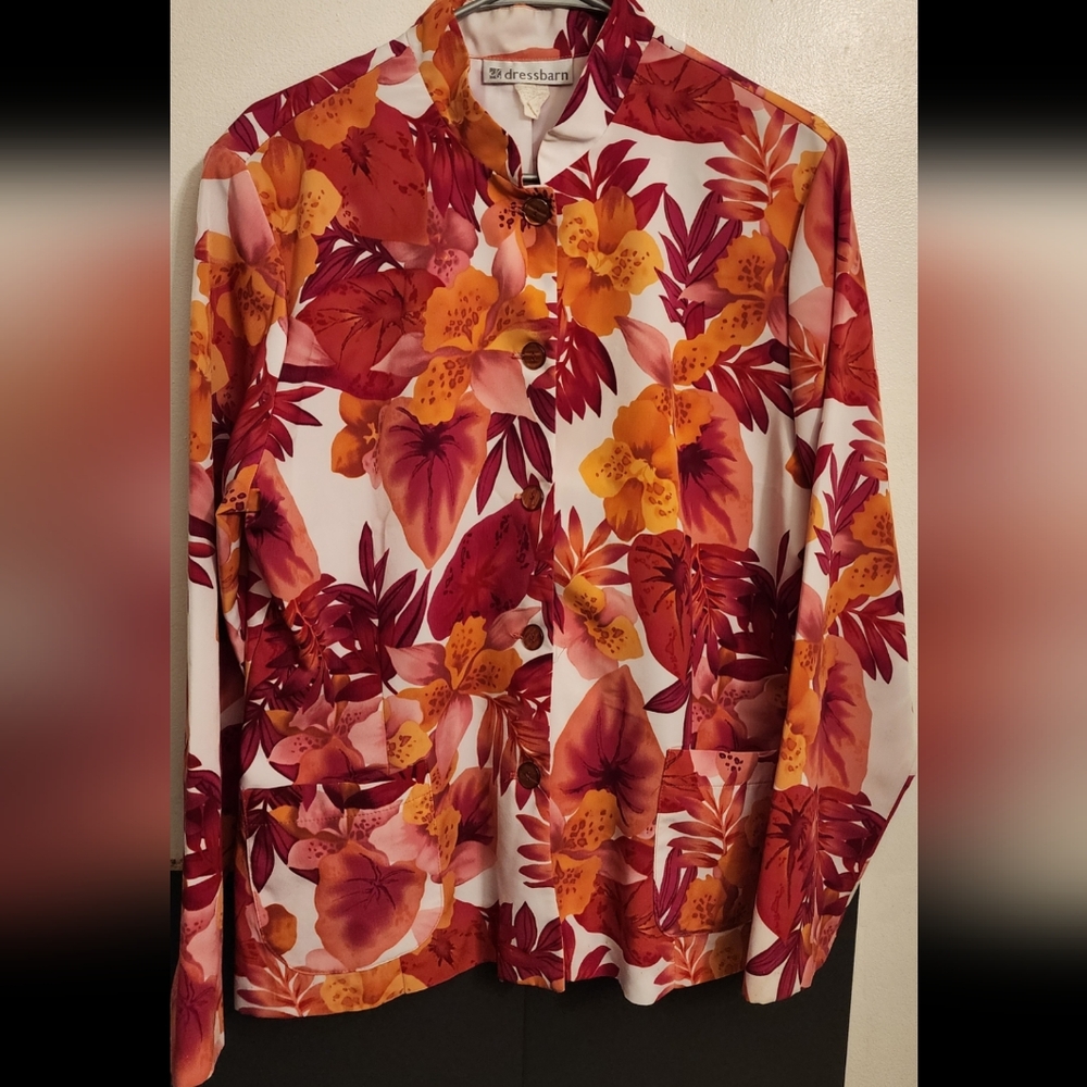 *Flowered Blazer